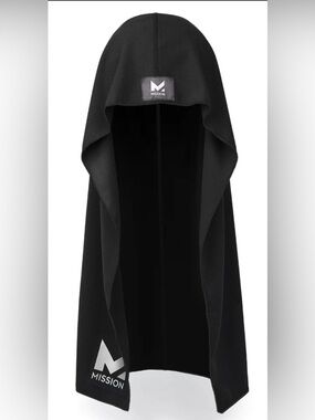 Mission Cooling Hoodie Towel in Black New in Box
